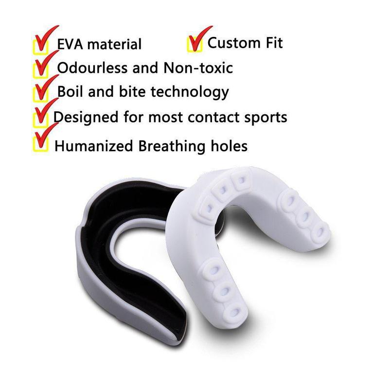 Anti-chipping Basketball Sports Mouth Guard, 4 Counts set Boxing & Martial Arts Mouth Guard, Mouth Protective Tool for Sports, Christmas Gift