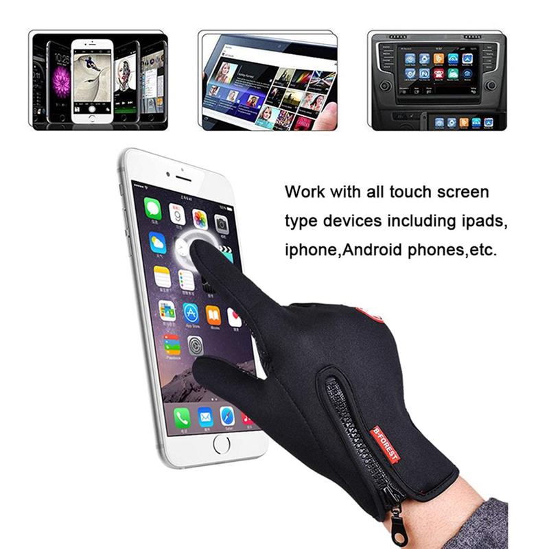 Winter Warm Gloves for Men and Women, with Windproof and Waterproof Features, Sensitive Touch Screen Texting Fingers for Work, Cycling, Driving