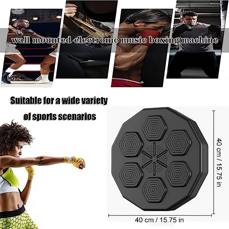 Smart Music Boxing Machine With Gloves, Wall Mounted Electronic Punching Pad For Adults, Beat Sync Technology, Home Workout Fitness Trainer, Indoor Gym Boxing Equipment