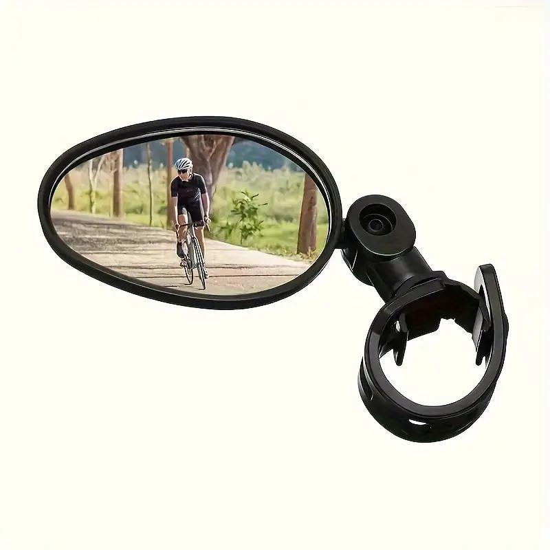 Adjustable & Rotating Bicycle Rearview Mirror, 2 Counts Bike Handlebar Mount Wide-angle Convex Cycling Rear View Mirrors, Bicycle Accessories