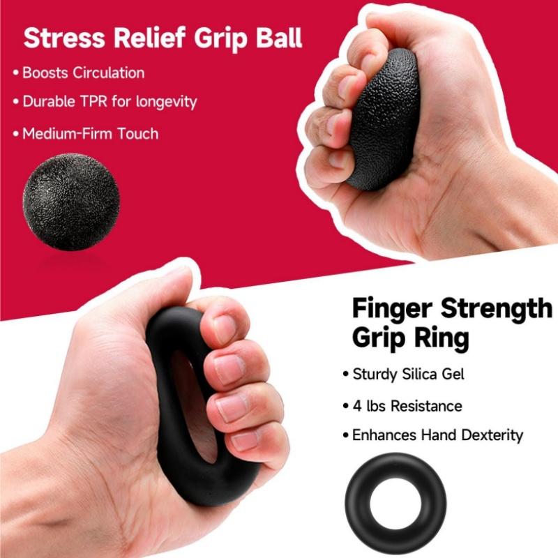 Grip Strengthener Forearm Strengthener Hand Grips Strengthener Kit - 5 Pack Adjustable Resistance