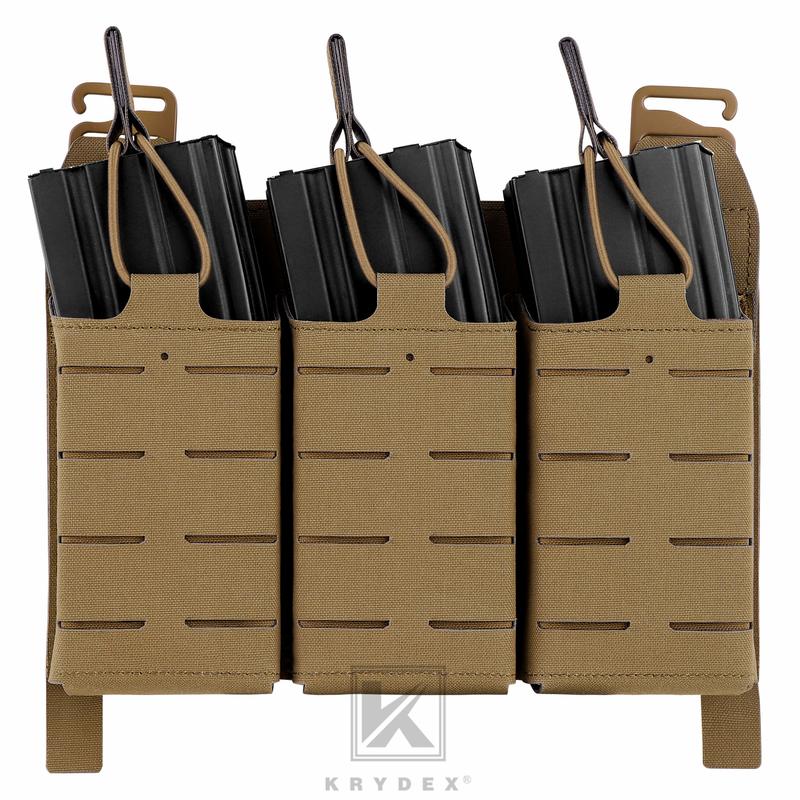 Krydex Tactical KTAR Front Flap 5.56 Triple Pouch for Tactical Vest Plate Carrier