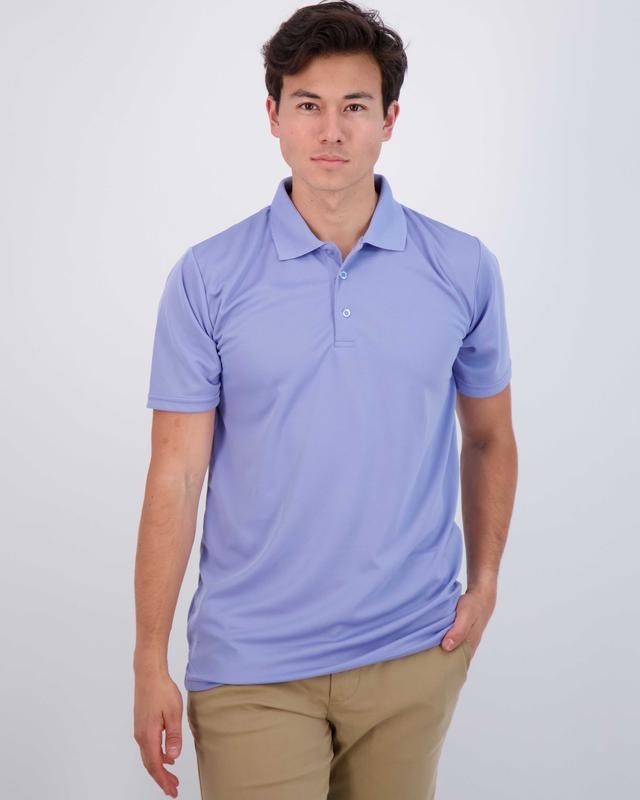 Real Essentials 3 Pack: Men's Quick-Dry Short Sleeve Athletic Performance Polo Shirt (Available In Big & Tall)