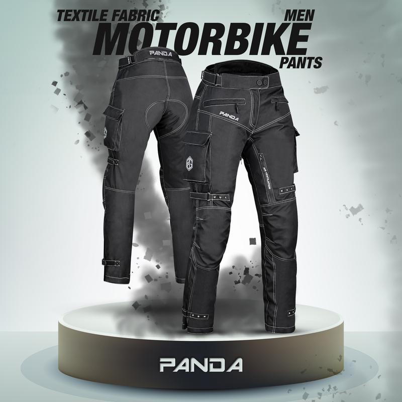 Motorcycle Pants for Men Dual Sports Enduro Riding Pants Water Resistant 600D Cordura Fabric Hi Vis Armored Motorcycle Pants