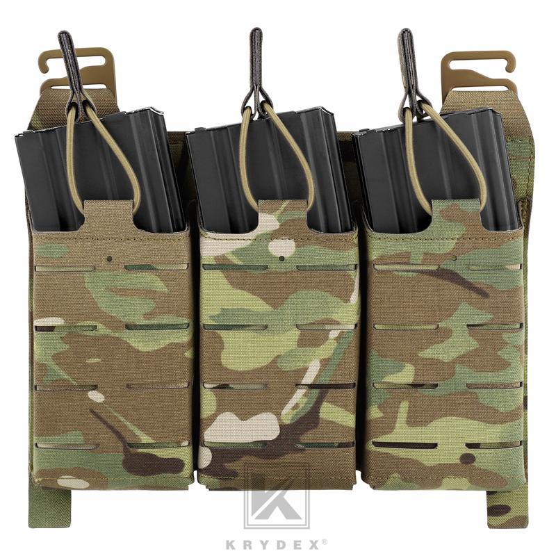 Krydex Tactical KTAR Front Flap 5.56 Triple Pouch for Tactical Vest Plate Carrier