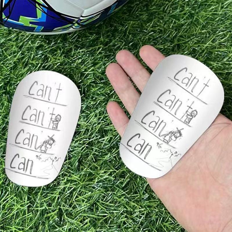 Creative Graffiti Design Football Shin Guard, 2 Counts Mini Football Shin Guard, Football Protective Gear for Men & Women