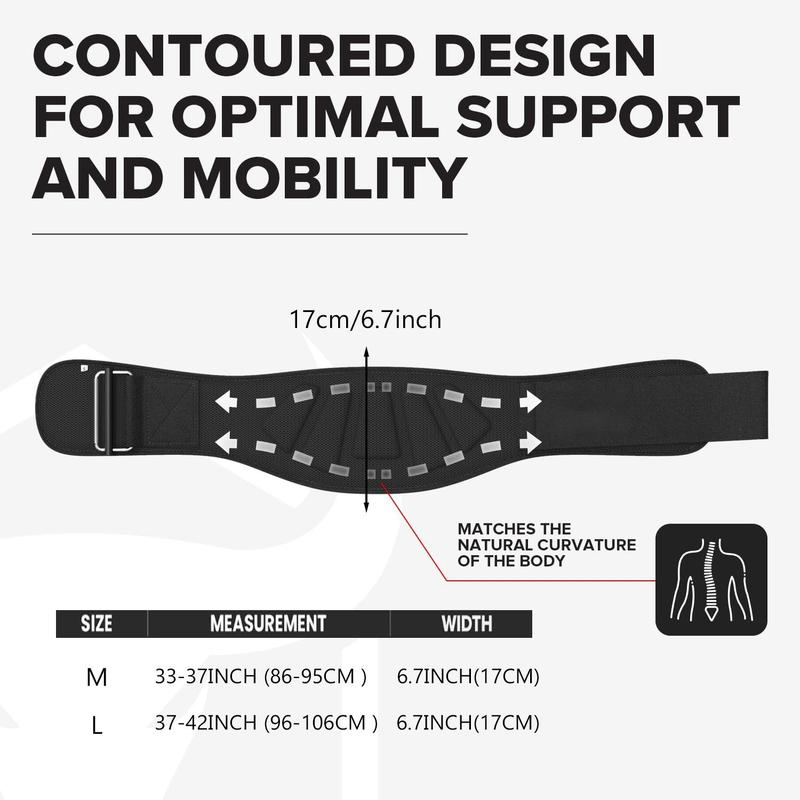 Weight Lifting Belt, Adjustable Workout Belt for Men & Women, Bodybuilding & Fitness Back Support for Cross Training Workout, Squats, Lunges