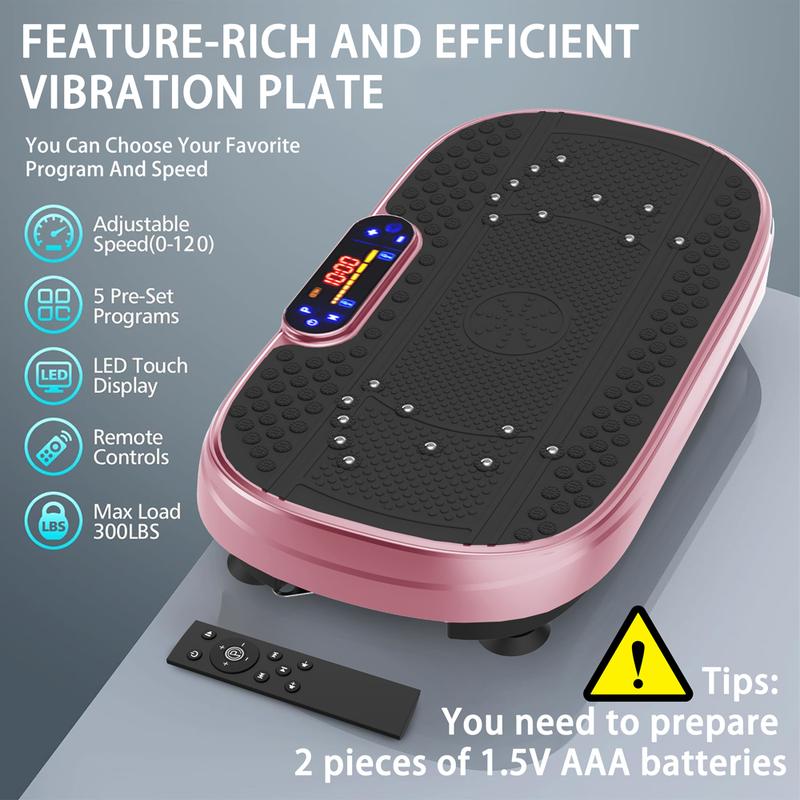 Vibration Plate Fitness Platform Exercise Machine Vibrating Shaking Full Body Shaker Workout Vibrate Stand Shake Board Sport Gym for Fitness Machine