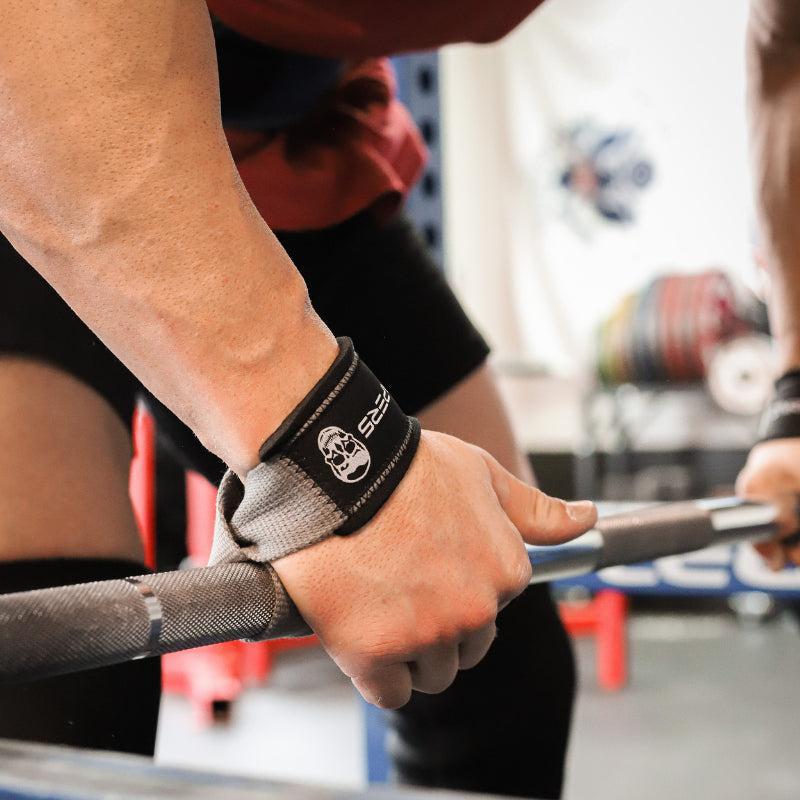 Lifting Straps | Premium Padded Weightlifting Straps - Black Red