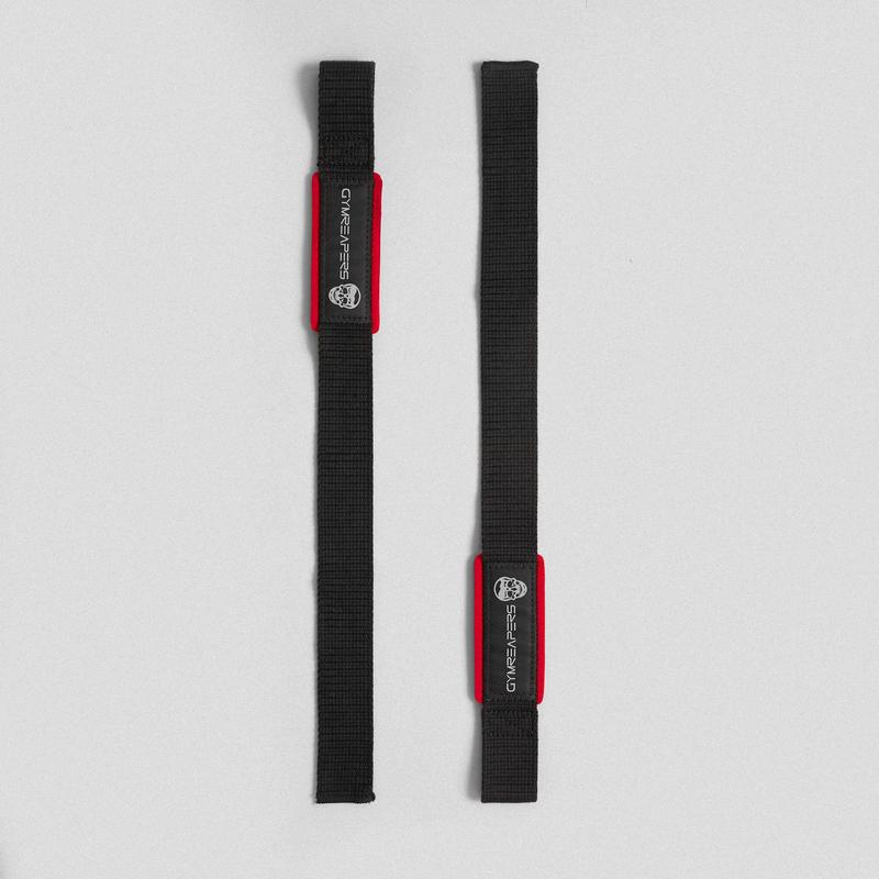 Lifting Straps | Premium Padded Weightlifting Straps - Black Red