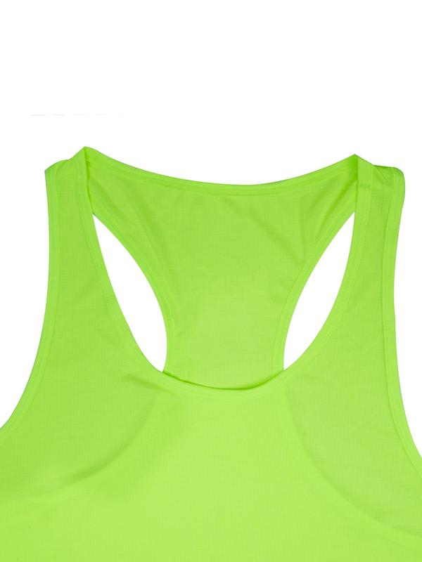 Men's  Solid Scoop Neck Sports Vest, Breathable Quick Drying Tank Top for Gym Workout Running, Casual Sporty Men's Sport & Outdoor Clothing for All Seasons