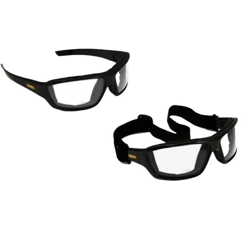 Dewalt Converter Safety Glasses Goggles  Anti Fog Lenses Foam Padded