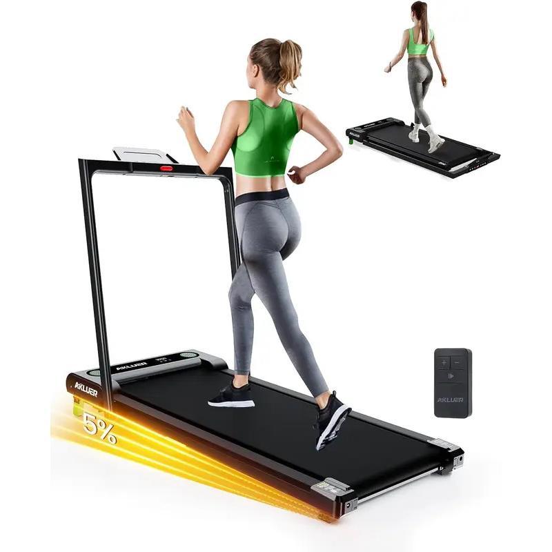 Walking Pad with Incline, Incline Walking Pad for Home, 2.5 HP Under Desk Small Treadmill with Remote Control, LED Display