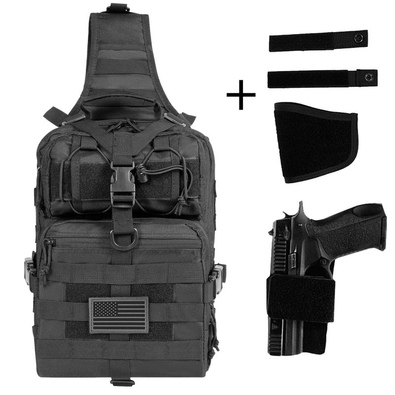 TRAILKICKER Tactical Sling Bag, Shoulder Army Molle Daypack, Hiking Hunting Trekking Fishing Tackle Bag,Daily tool bag