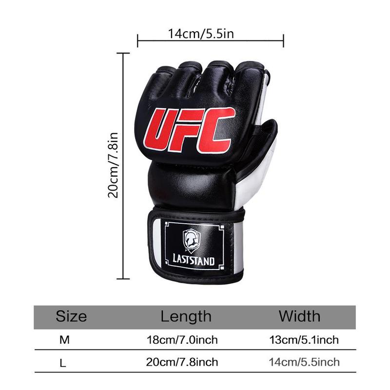 Half Finger Boxing Gloves, 1 Pair Professional Gloves Mma, Training Gloves for Men, Ufc Gloves, Martial Arts Gloves, Boxing & Martial Arts Equipment, Boxing Equipment, Gym Equipment, Punching Gloves