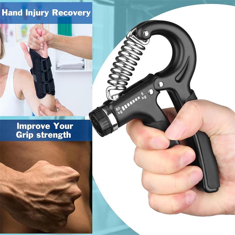 Grip Strengthener Forearm Strengthener Hand Grips Strengthener Kit - 5 Pack Adjustable Resistance