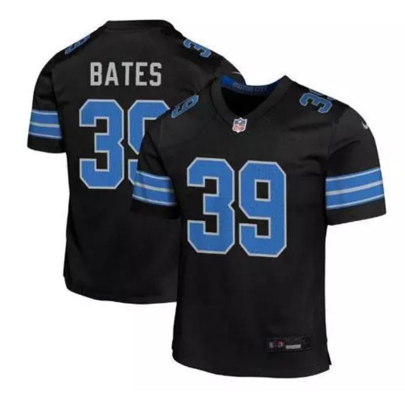 Men's Jake Bates #39 Black Detroitt Lionss Limited Jersey, Home jersey, Fan football jersey, Sports merchandise, gift for him, gift for birthday