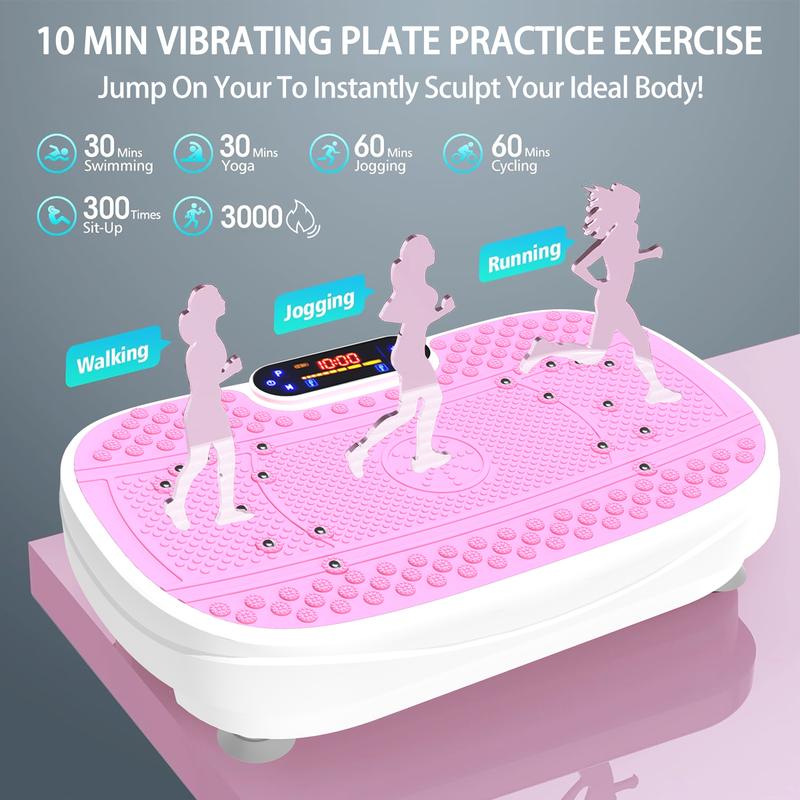 Vibration Plate Fitness Platform Exercise Machine Vibrating Shaking Full Body Shaker Workout Vibrate Stand Shake Board Sport Gym for Fitness Machine