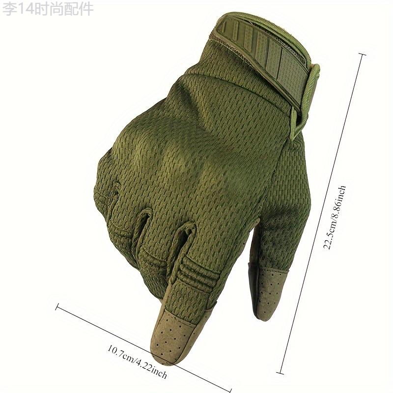 Breathable Camo Tactical Gloves - Lightweight, Touchscreen Compatible for Outdoor Sports & Motorcycle Riding, Nylon Fabric, Machine Washable