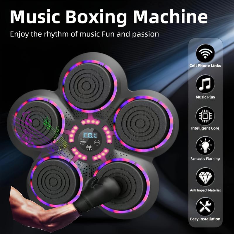 Upgrade Design Intelligent Music Boxing Machine For Adults, Boxing Machine With Boxing Gloves, Wall Mounted Boxing Trainer, Electronic Boxing Target Fitness Striking Equipment For Home, Indoor And Gym Use