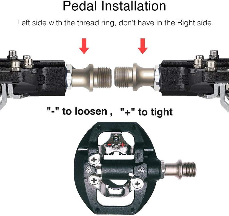 Mountain Bike MTB SPD Pedals Dual Sided Selflock Nonslip Compatible with Shimano