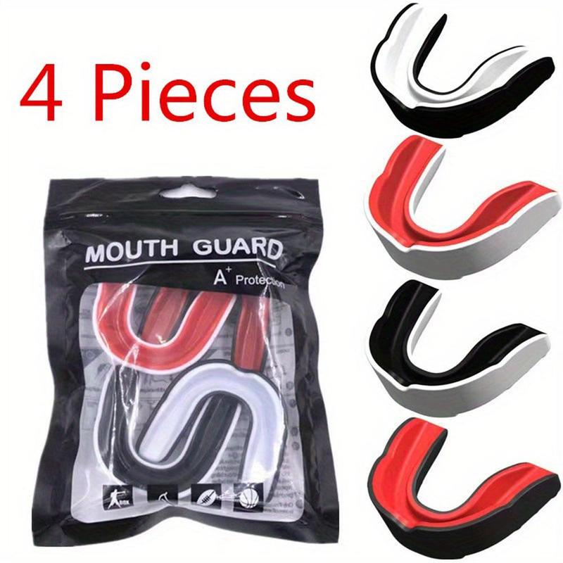 Anti-chipping Basketball Sports Mouth Guard, 4 Counts set Boxing & Martial Arts Mouth Guard, Mouth Protective Tool for Sports, Christmas Gift