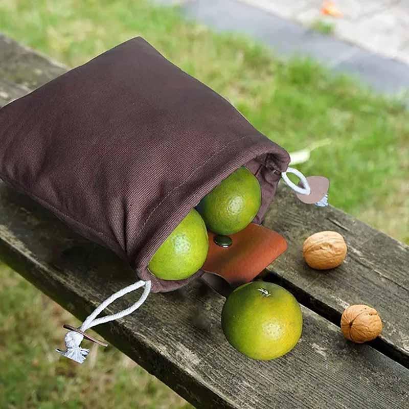 Foldable Outdoor Bag, 1 Count Multifunctional Fruit & Vegetable Picking Bag with Belt and Drawstring, Camping Bag for Camping & Hiking, Christmas Gift