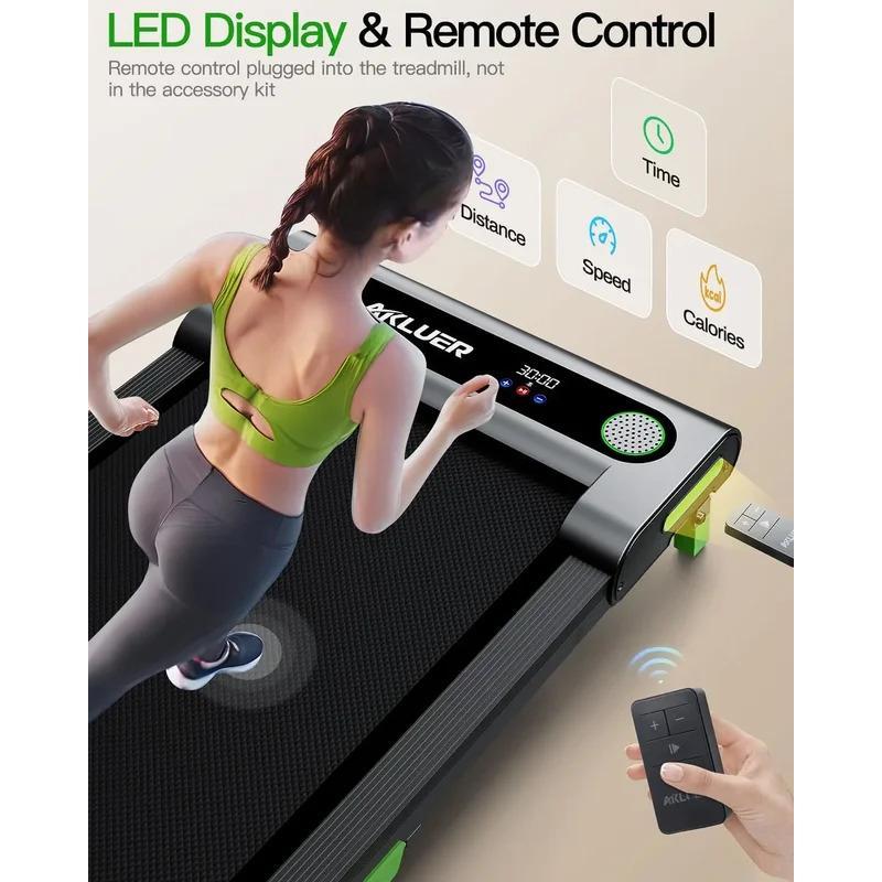 Walking Pad with Incline, Incline Walking Pad for Home, 2.5 HP Under Desk Small Treadmill with Remote Control, LED Display