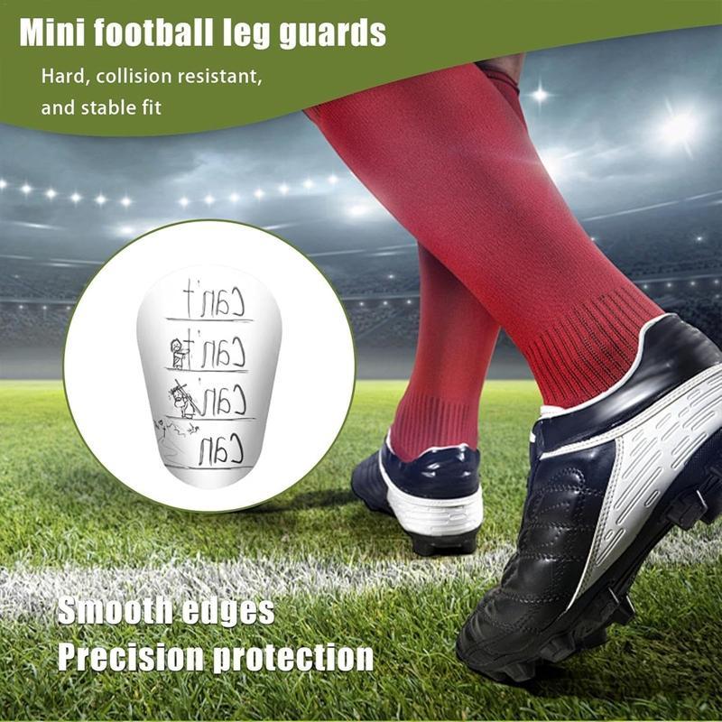 Creative Graffiti Design Football Shin Guard, 2 Counts Mini Football Shin Guard, Football Protective Gear for Men & Women