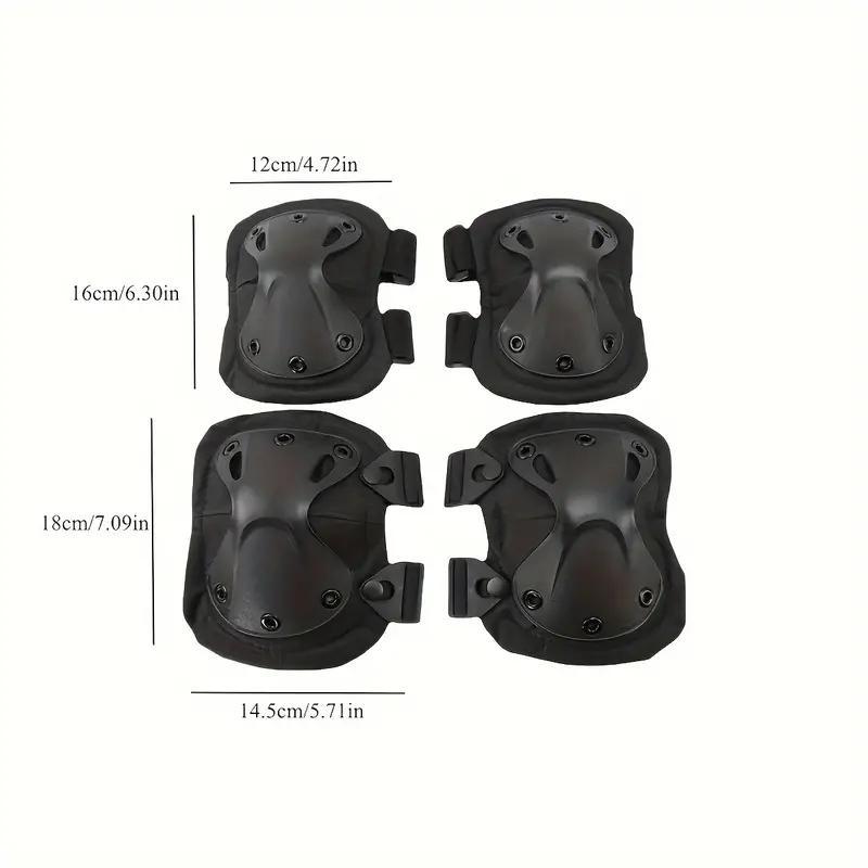 Tactical Knee & Elbow Protector, 4 Counts set Outdoor Climbing & Riding Protective Gear, Sports & Outdoor Accessories