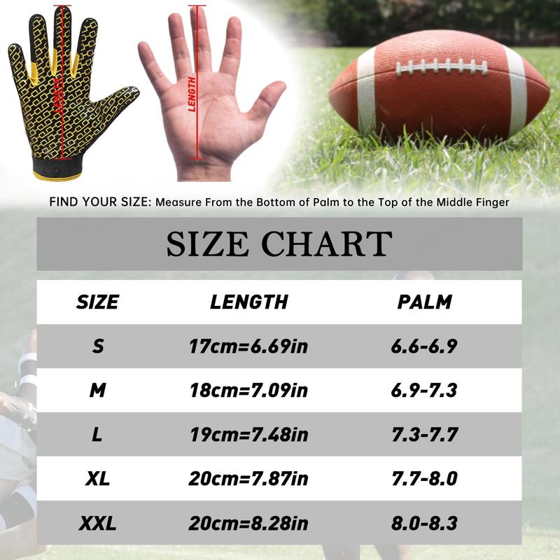 Rugby Receiver Gloves, Non-slip Breathable Sports Gloves, Professional Sports Accessories For Men & Women