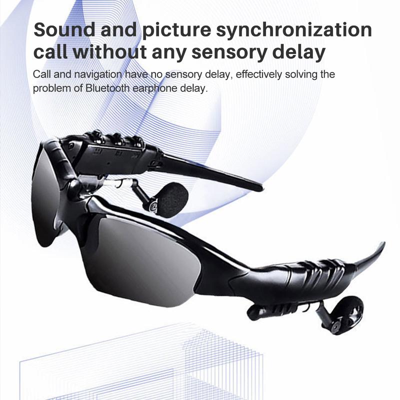 Smart Sport Sunglasses 5.0: Enhanced UV Protection, Wireless Bluetooth Handsfree Handset Compatible with iPhone Samsung and Smart Phones PC Tablets