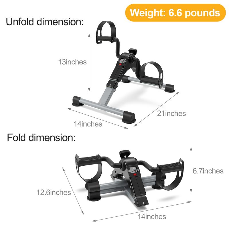 Pedal Exerciser Leg and Arm Cycling Exercise Bike