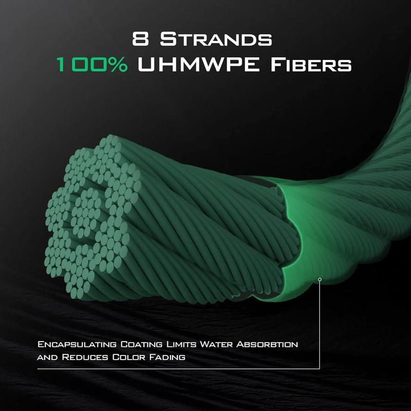 8-strand Braided Fishing Line, 1 Count 6-150 Lb Wear-resistant Braided Lines, Strong Fishing Wire, Fishing Accessories