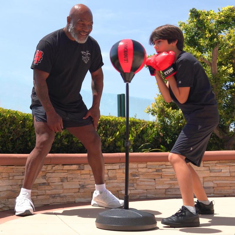 Mike Tyson Kids Punching Bag for Kids Boxing Set with Boxing Gloves, Boxing Bag with Stand, Boxing Equipment for Children