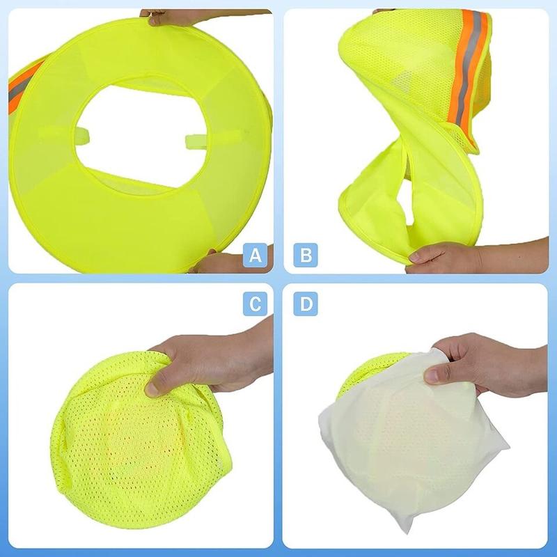 3 Pack Hard Hat Sunshield Upgrade Full Brim Neck Sunshade Cover