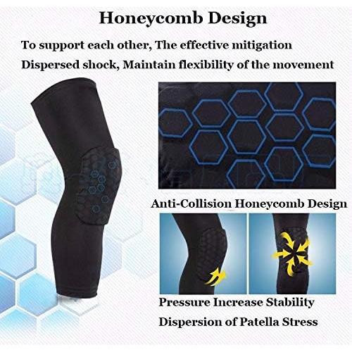 Breathable Basketball Shooting Sport Safety Kneepad Honeycomb Pad Bumper Brace Kneelet Protective Knee pads