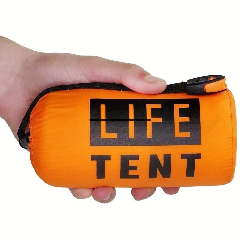 Emergency Survival Waterproof Tent, 2 Person Emergency Survival Shelter with Whistle, Emergency Shelter, Tube Tent, Survival Tarp with Survival Whistle