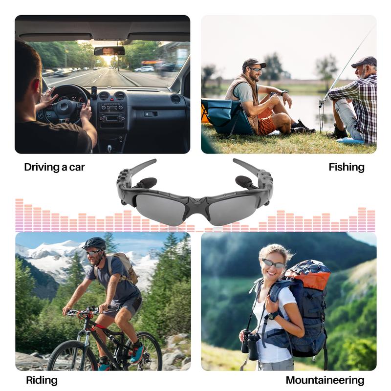 Smart Sport Sunglasses 5.0: Enhanced UV Protection, Wireless Bluetooth Handsfree Handset Compatible with iPhone Samsung and Smart Phones PC Tablets