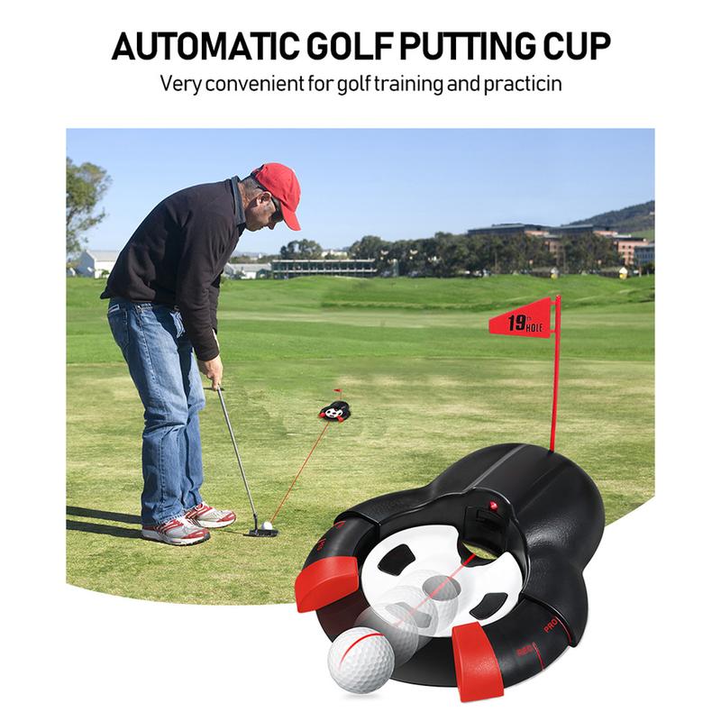 Golf Putter Training Aids, Automatic Return Machine with Laser Putting Practice, Indoor Golf Putting Aids, Golf Gifts for Him.