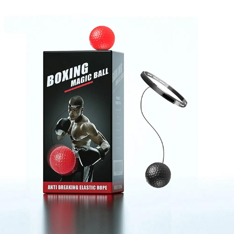 Eulique Sports Head-Mounted Boxing Reflex Magic Ball Speed Training Boxing Gear Punching Ball Hand Eye Reaction Coordination Training indoor gym Fitness Equipment