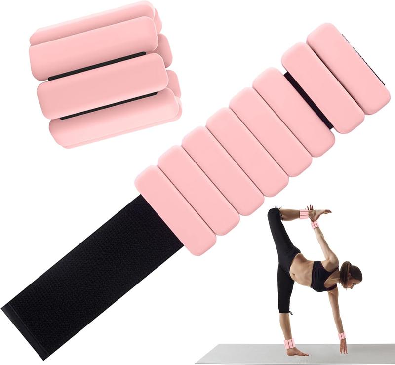 1.2LB *2PCS Wearable Wrist Ankle Weights  Silicone Bracelet Wrist Bangles for for Exercise Jogging Yoga Gym Strength Training