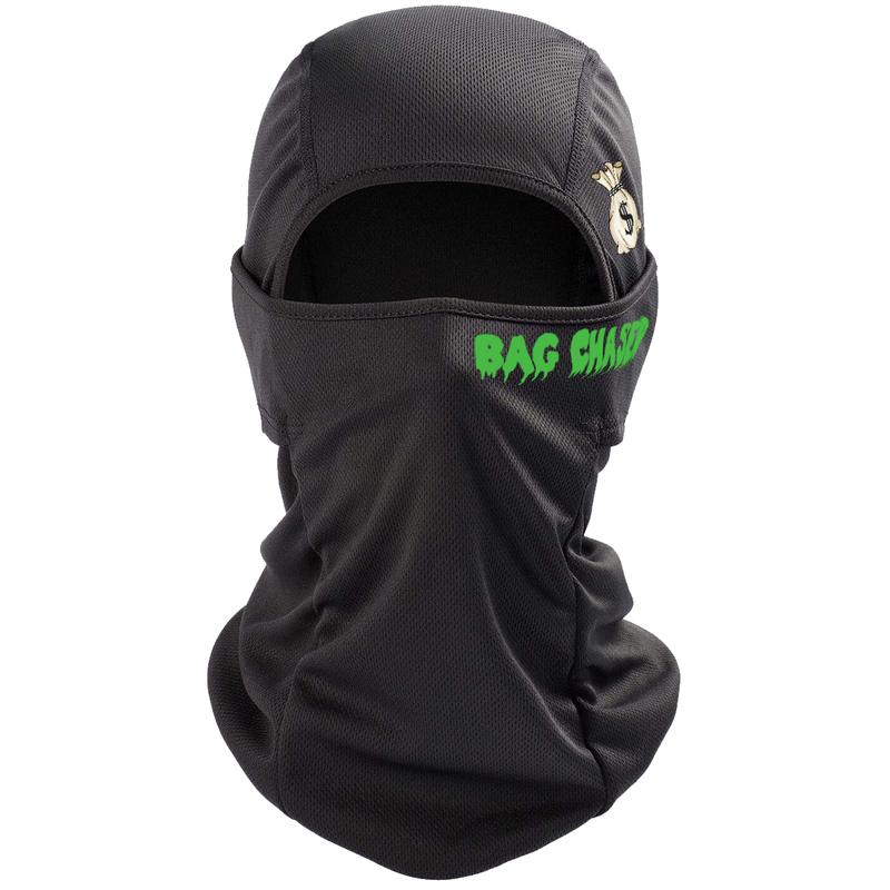 Bag Chaser Balaclava Ski Mask for Hustlers, Full Graphic with Drippy Words, One Size Fits Most