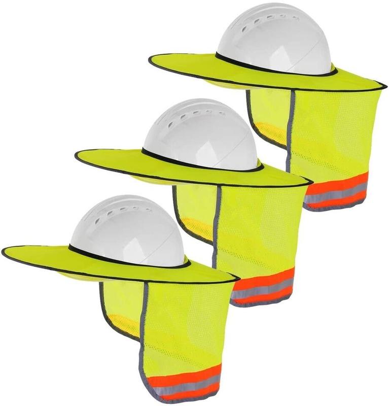 3 Pack Hard Hat Sunshield Upgrade Full Brim Neck Sunshade Cover