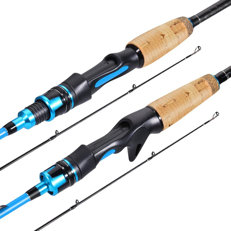 Sougayilang   Fishing Rod, 30 Ton Carbon Fiber Portable Fishing Rod with EVA and Cork Handle,  for Freshwater Saltwater Anglers