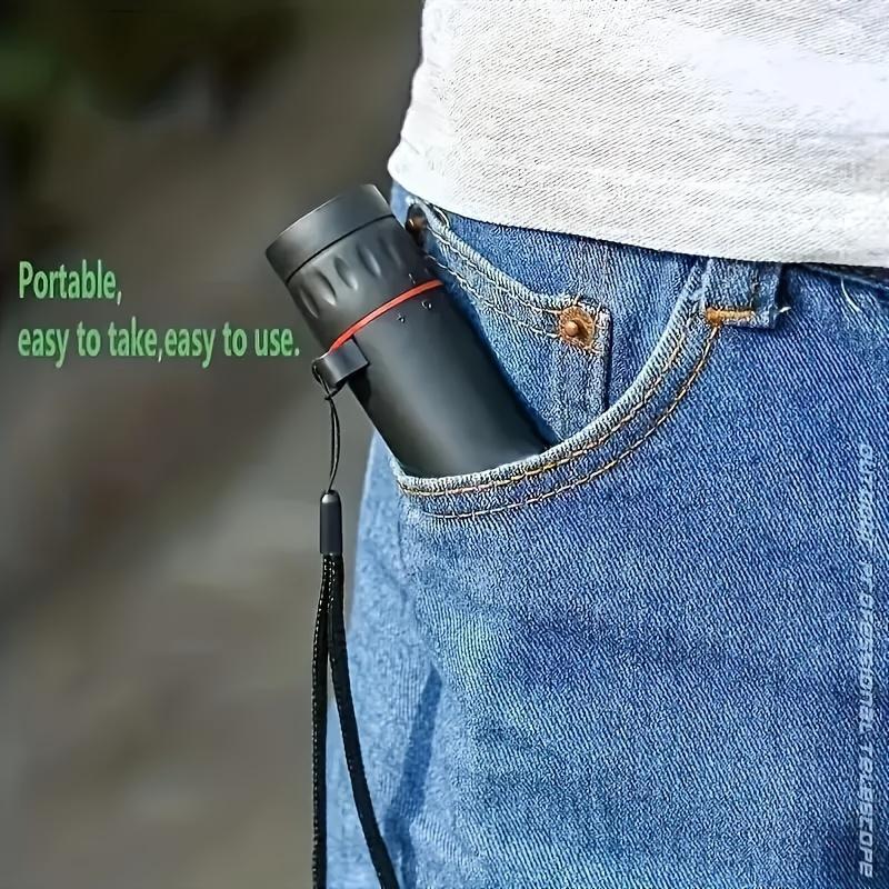 Portable Mini Monocular Telescope, High Definition Monocular Telescope, Outdoor Camping & Hiking Accessories