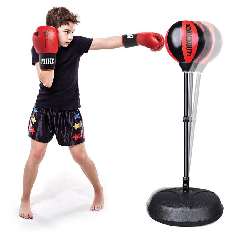 Mike Tyson Kids Punching Bag for Kids Boxing Set with Boxing Gloves, Boxing Bag with Stand, Boxing Equipment for Children