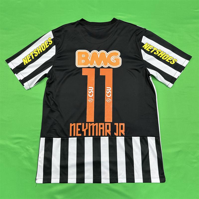 Nike 11-12 Barclays Premier League Santos Home No. 11 Neymar Short Sleeve Vintage Soccer Jersey