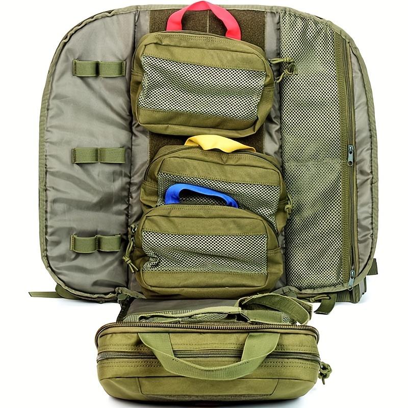 Large Capacity Outdoor Medical Backpack - Tactical Backpacks for Camping and Mountain Emergencies with Multi-Functional Storage and Organization - Durable and Water-Resistant Design for First Aid and Survival Kits