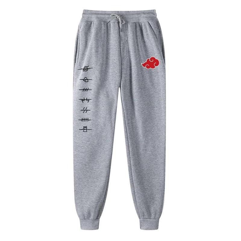 Sports Anime Naruto Icon Printed Sweatpants, Women Men Hip hop Streetwear, Men Sweatpanats Swag Anime Sweatpants, Gift For Fan, Joggers For Manga Fan